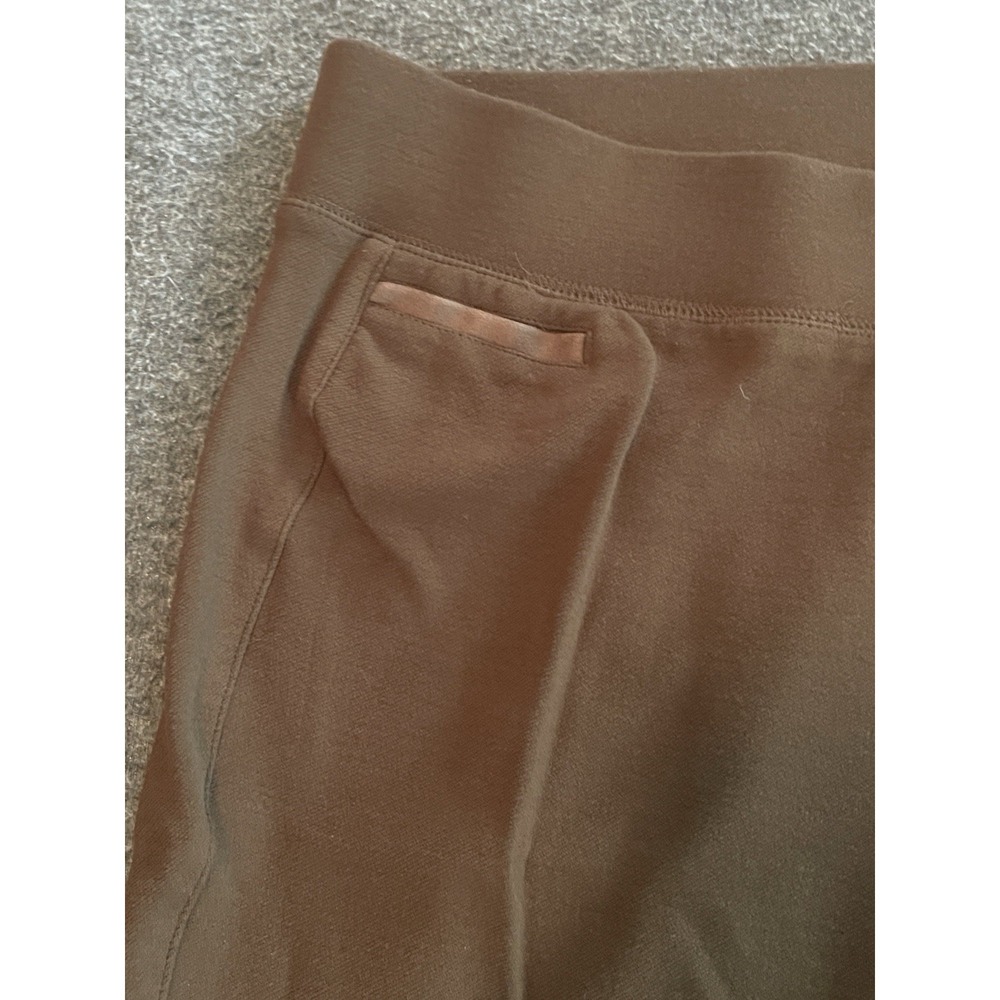 J. Jill Womens Brown Stretch Ankle Zip Leggings Pants Size Large Tall - Picture 3 of 8